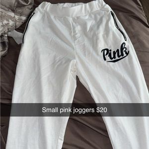 Pink jogger pants